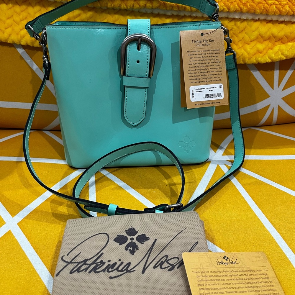 Patricia Nash Teal crossbody